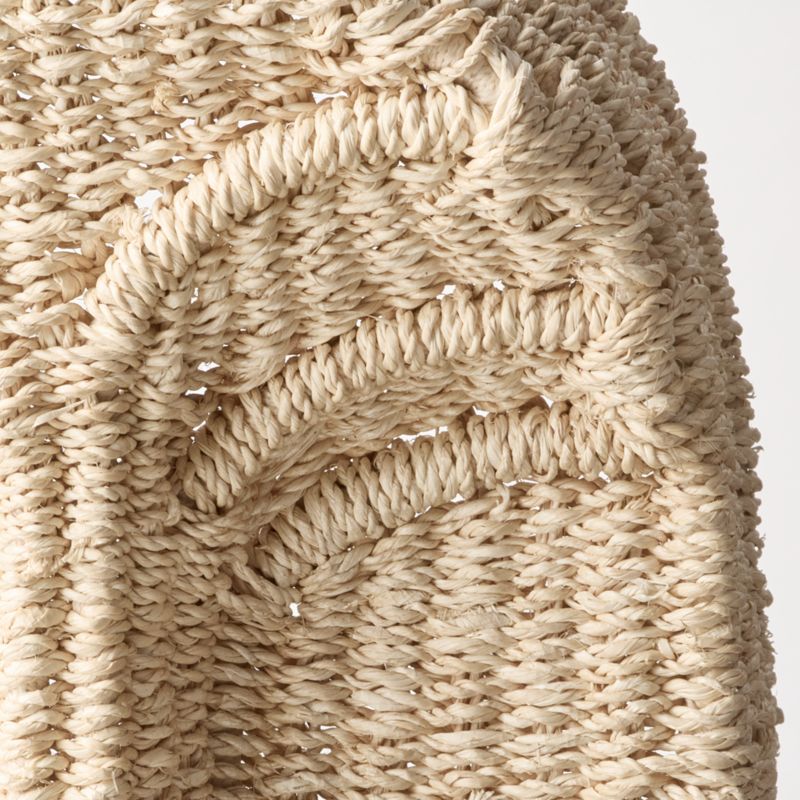 August Woven Rattan Mask Decorative Sculpture - image 1 of 2