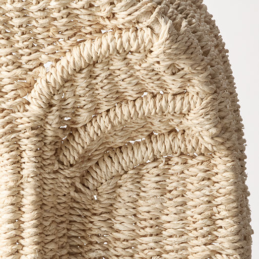 August Woven Rattan Mask Decorative Sculpture