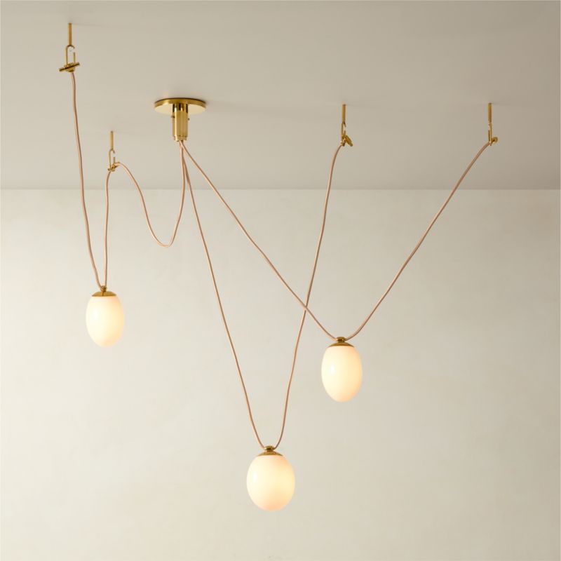 Augustine 3-Bulb Glass Chandelier by goop - image 0 of 10