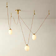 Augustine 3-Bulb Glass Chandelier by goop