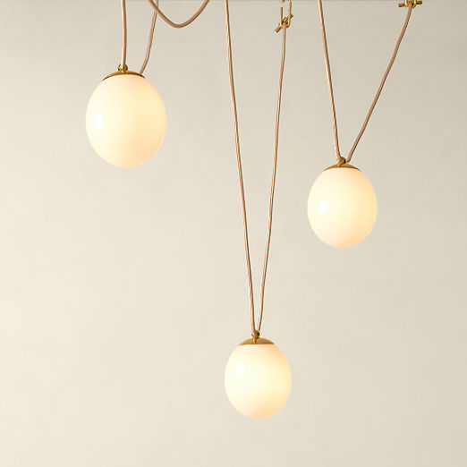 Augustine 3-Bulb Glass Chandelier by goop