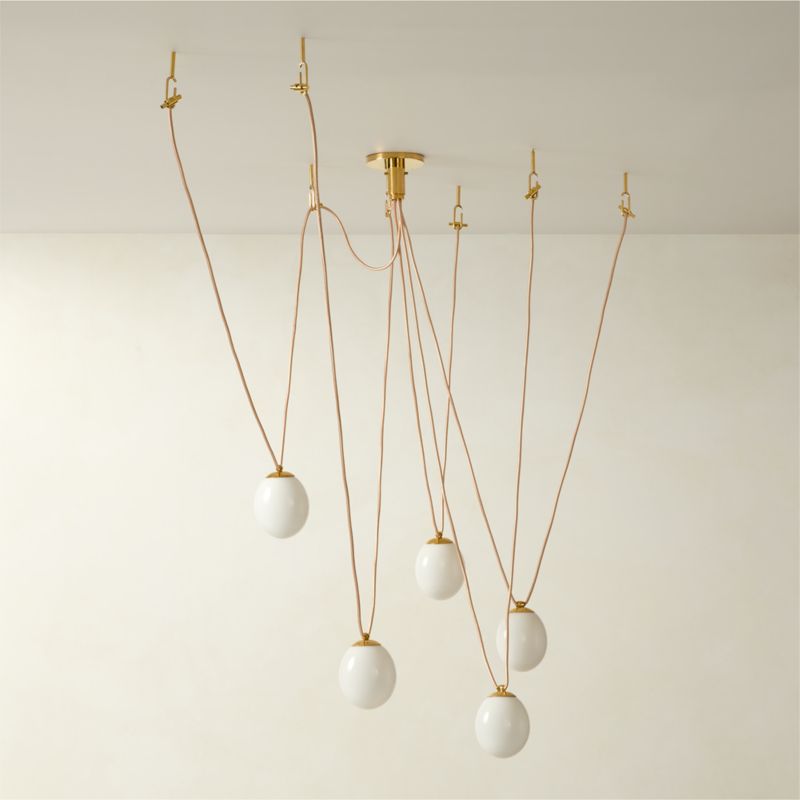 Augustine 5-Bulb Glass Chandelier by goop - image 5 of 10