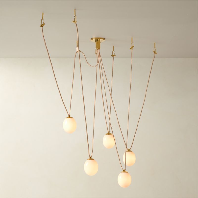 Augustine 5-Bulb Glass Chandelier by goop - image 4 of 10