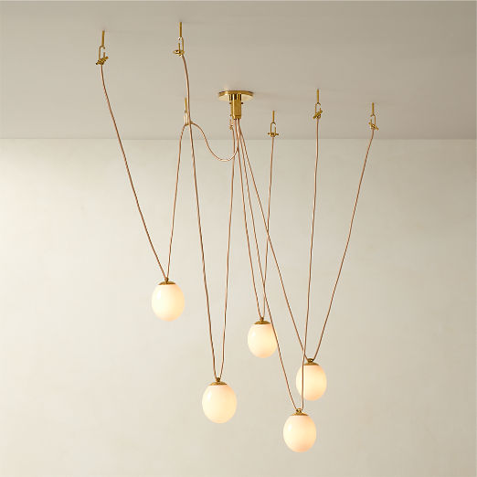 Augustine 5-Bulb Glass Chandelier by goop