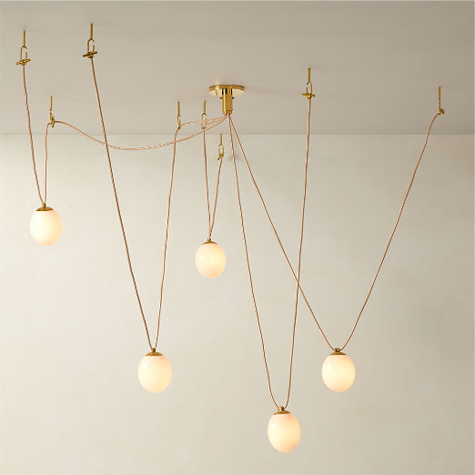 Augustine 5-Bulb Glass Chandelier by goop