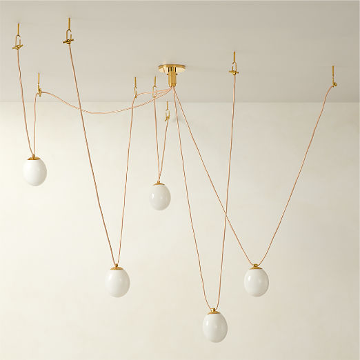 Augustine 5-Bulb Glass Chandelier by goop