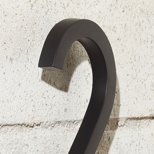 Aurele 6" Matte Black House Number 1