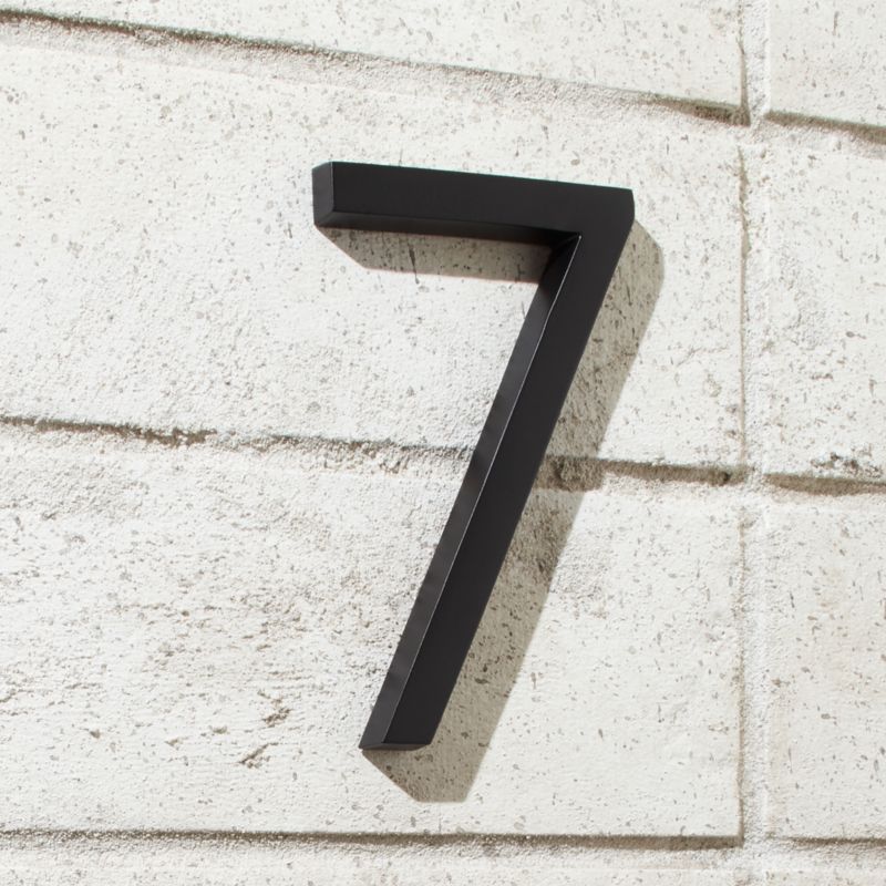 Aurele 6" Matte Black House Number 7 - image 0 of 3