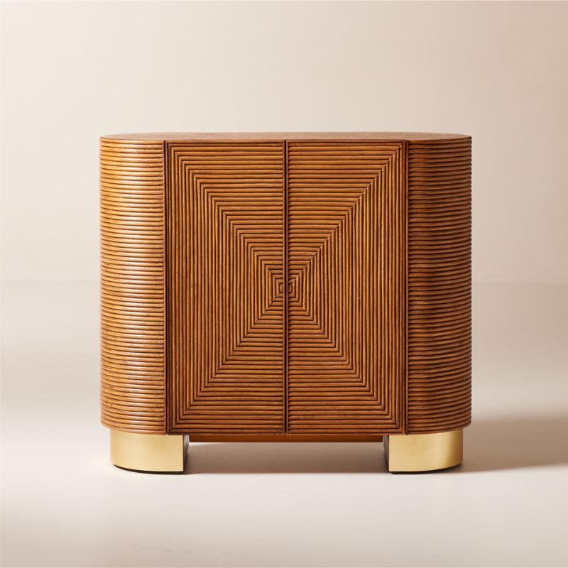 Avalon Rattan Bar Cabinet - image 0 of 16