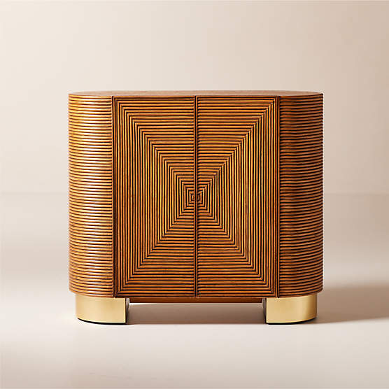 Avalon Rattan Bar Cabinet