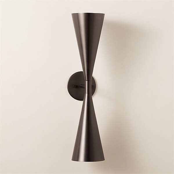 modern matte black wall sconce