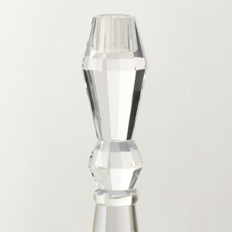 Aven Clear Crystal Taper Candle Holder Large - image 3 of 7