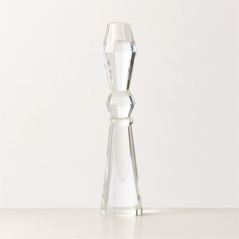 Aven Clear Crystal Taper Candle Holder Large - image 2 of 7