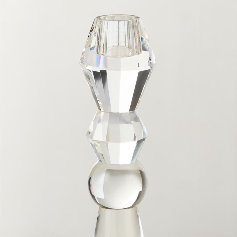 Aven Clear Crystal Taper Candle Holder Small - image 3 of 7