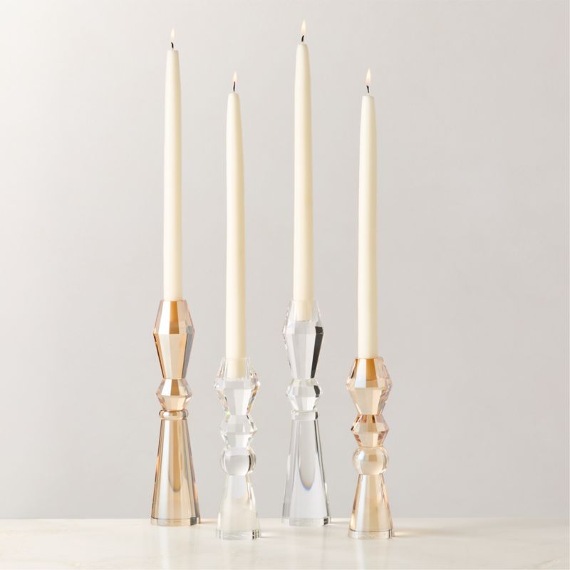 Aven Clear Crystal Taper Candle Holder Small - image 5 of 7