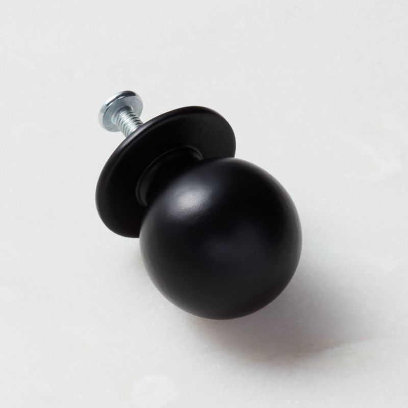 Avery Round Matte Black Metal Knob 1" - image 4 of 7