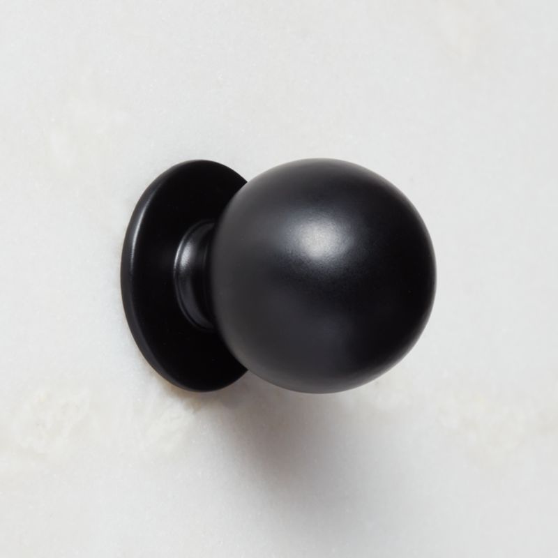 Avery Round Matte Black Metal Knob 1" - image 3 of 7