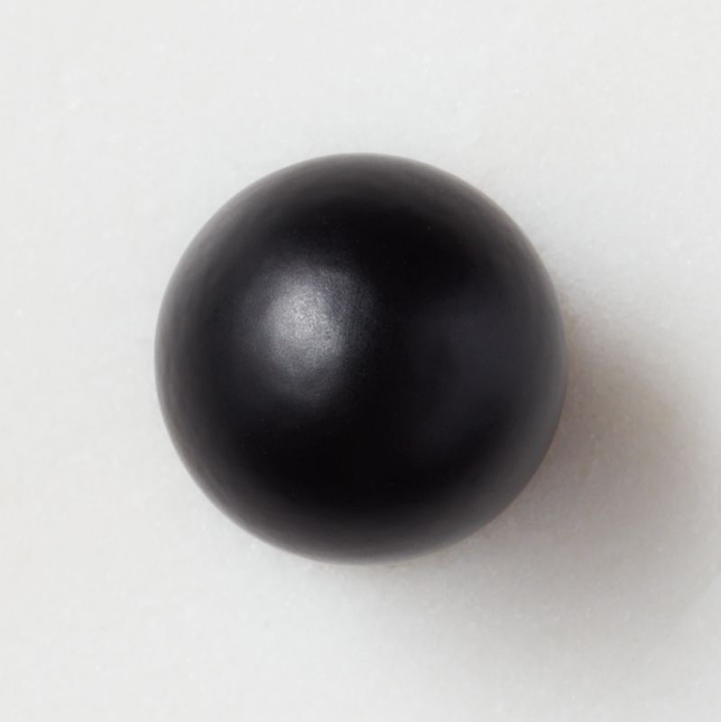 Avery Round Matte Black Metal Knob 1" - image 0 of 7