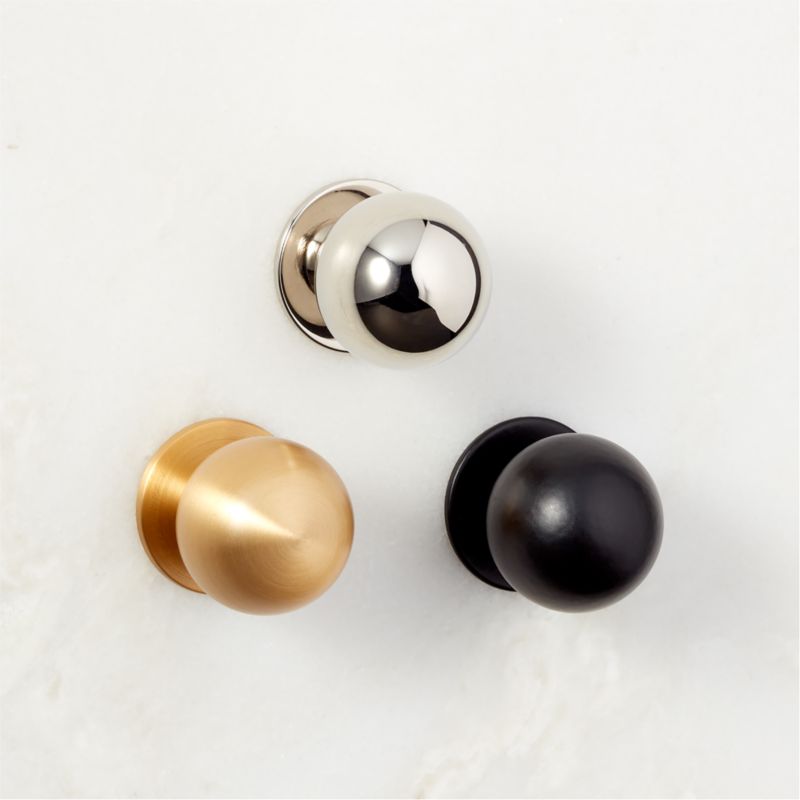 Avery Round Matte Black Metal Knob 1" - image 2 of 7