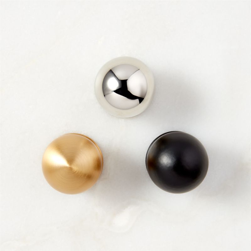 Avery Round Matte Black Metal Knob 1" - image 6 of 7