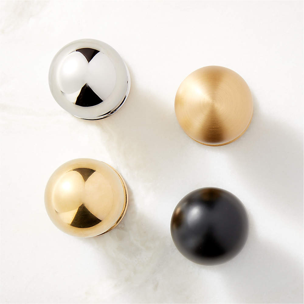 Cubik 1.25-in Brushed Brass Round Contemporary Cabinet Knob LV-7421