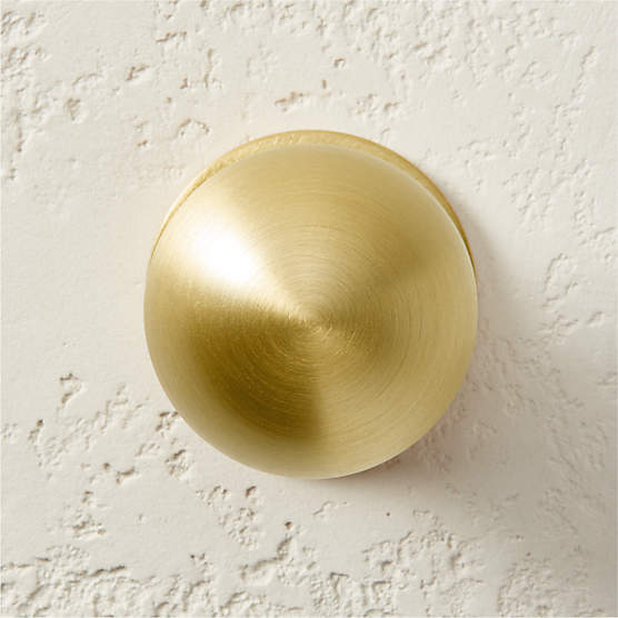 Avery 1.25" Round Brushed Brass Knob