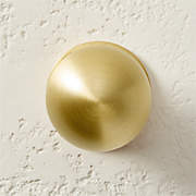 Avery Round Brushed Brass Cabinet Knob 1.25