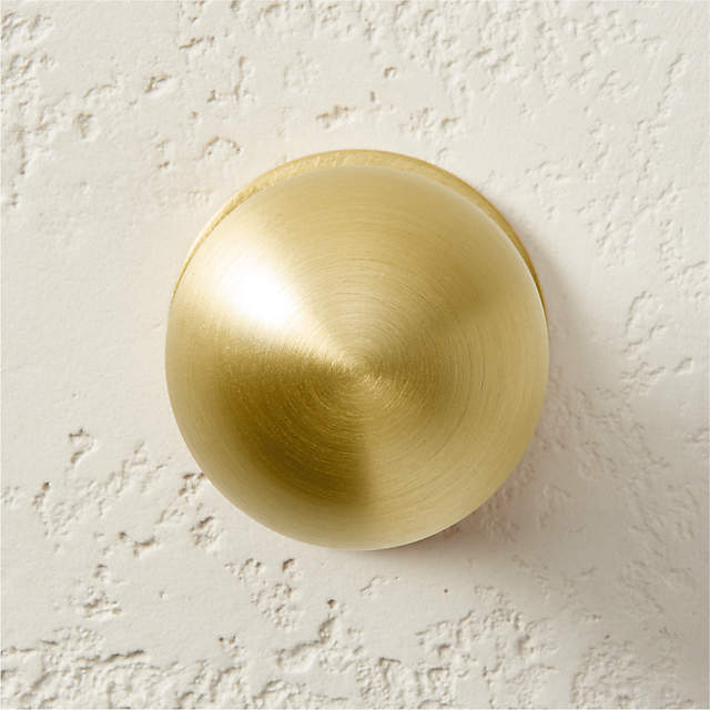 Logan Round 1.25 Brushed Brass Knob + Reviews