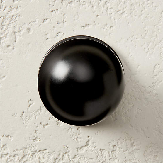 Avery 1.25" Round Matte Black Knob