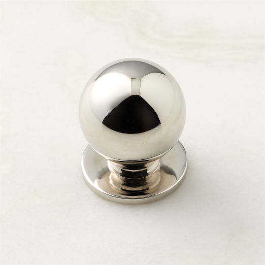 Avery Round Polished Nickel Cabinet Knob 1.25"