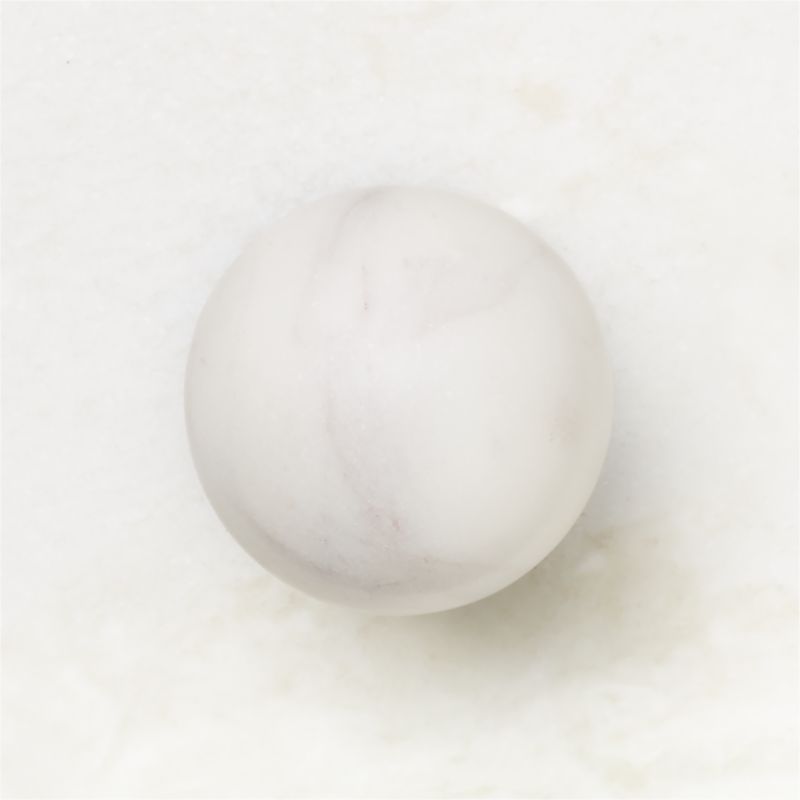 Avery Black and Carrara Marble Knob 1.25'' - image 3 of 5