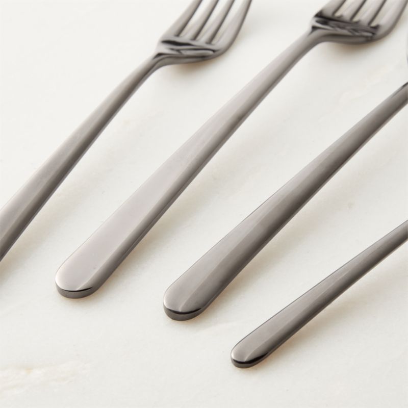 Avesa 5-Piece Polished Black Flatware Set - image 1 of 5