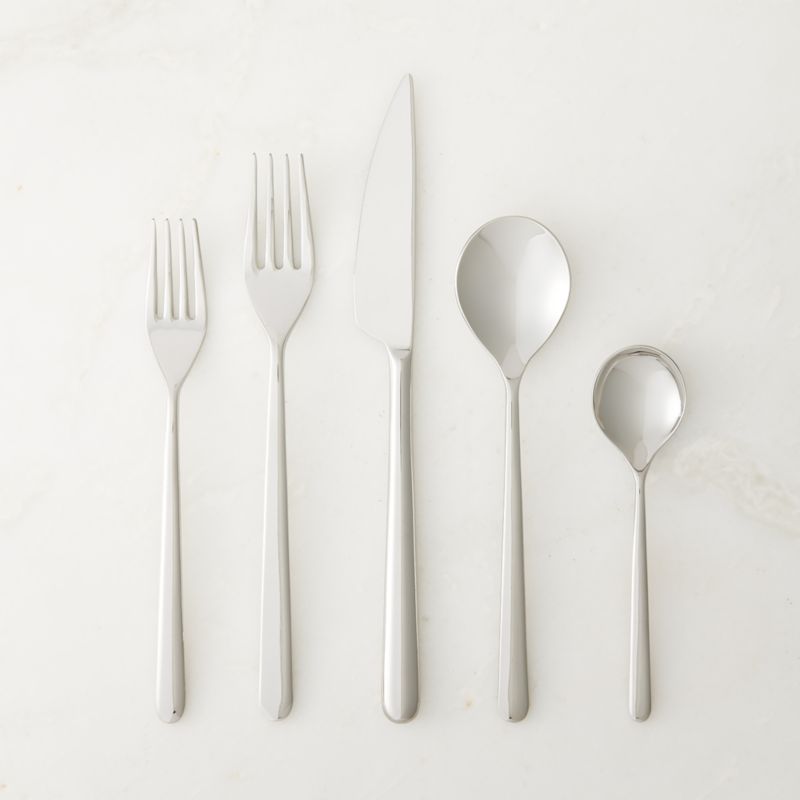 View Avesa 20-Piece Polished Silver Flatware Set details
