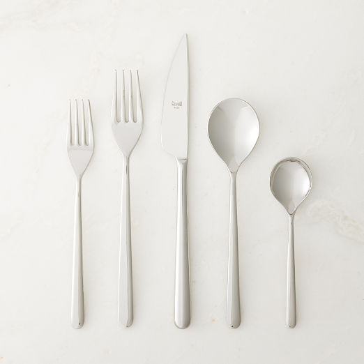 Avesa Polished Silver Flatware Set