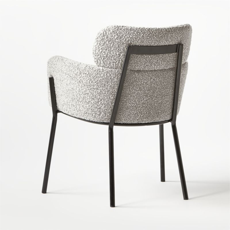 Azalea Black and White Boucle Dining Chair - image 8 of 14