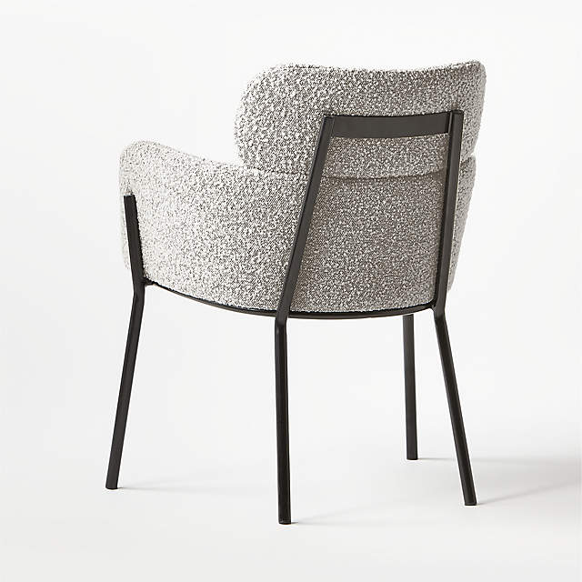 cb2 azalea boucle chair