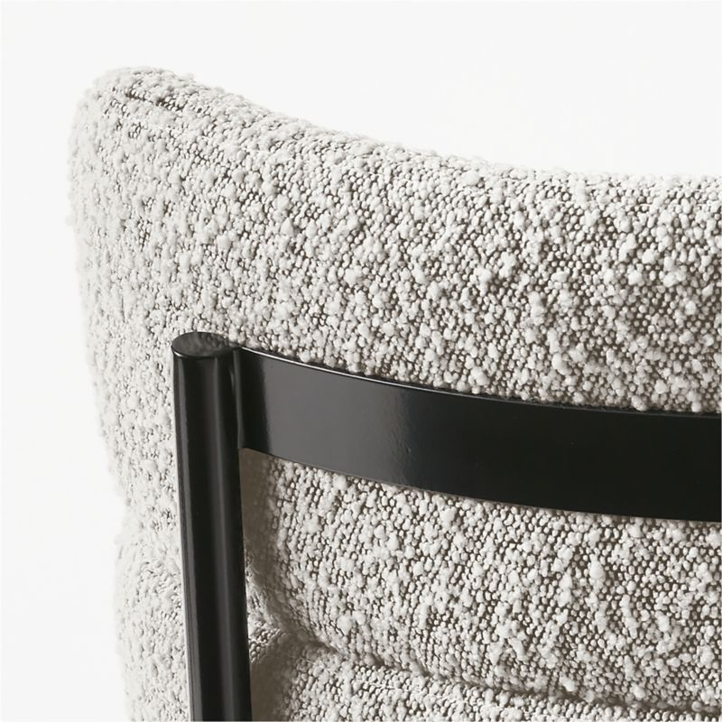 Azalea Black and White Boucle Dining Chair - image 9 of 14