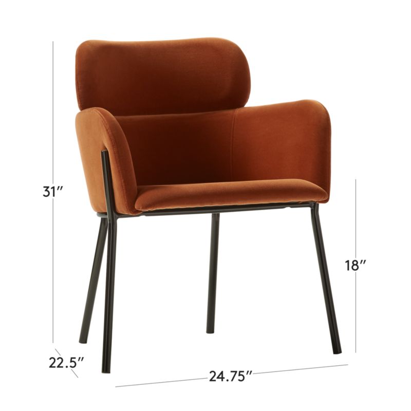 Cb2 azalea store brown chair