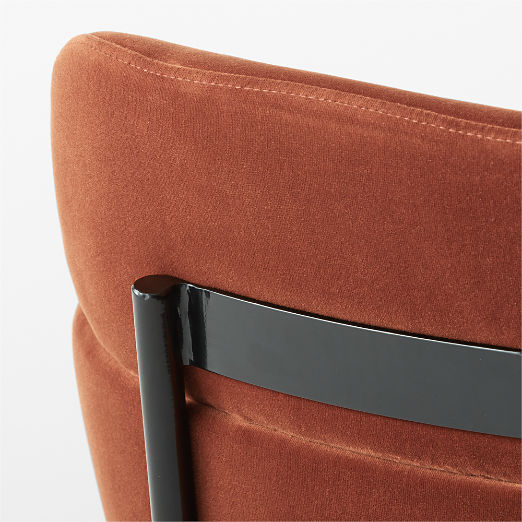 Azalea Brown Velvet Counter Stool