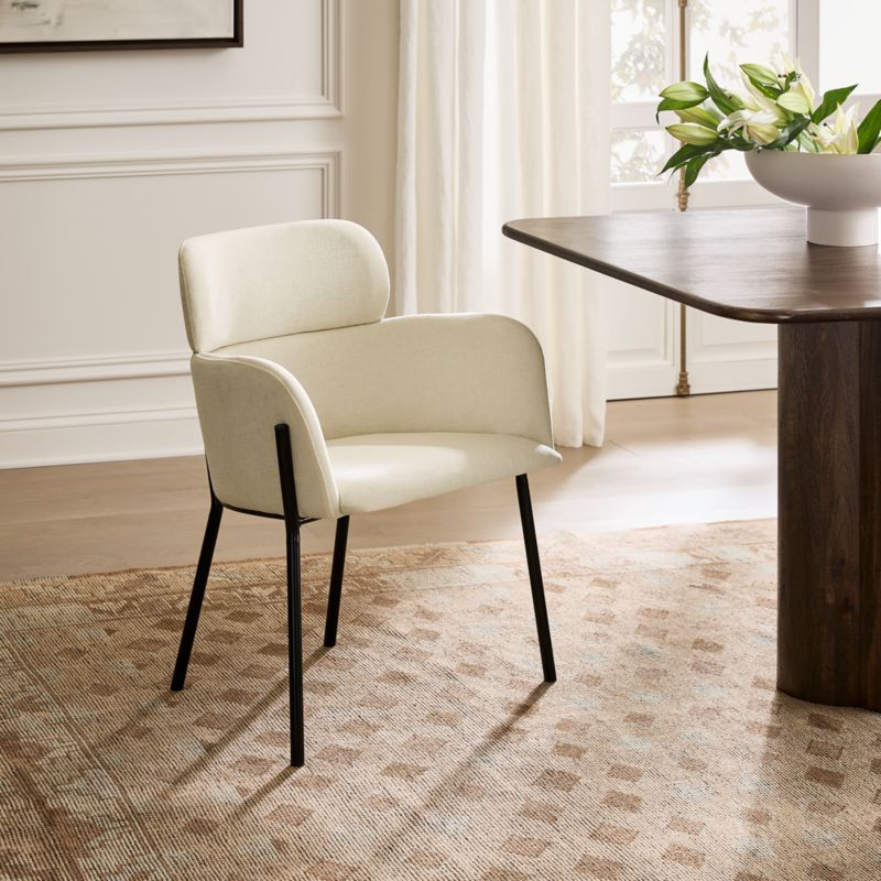Azalea Cream Performance Fabric Dining Chair - image 8 of 14