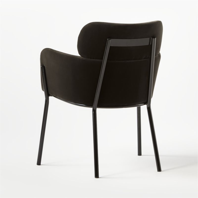 Azalea Mink Grey Velvet Dining Chair - image 9 of 15