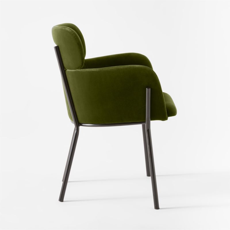 Azalea Green Velvet Dining Chair - image 7 of 11