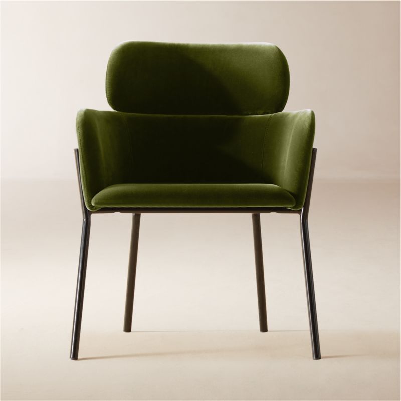 Azalea Green Velvet Dining Chair - image 0 of 11