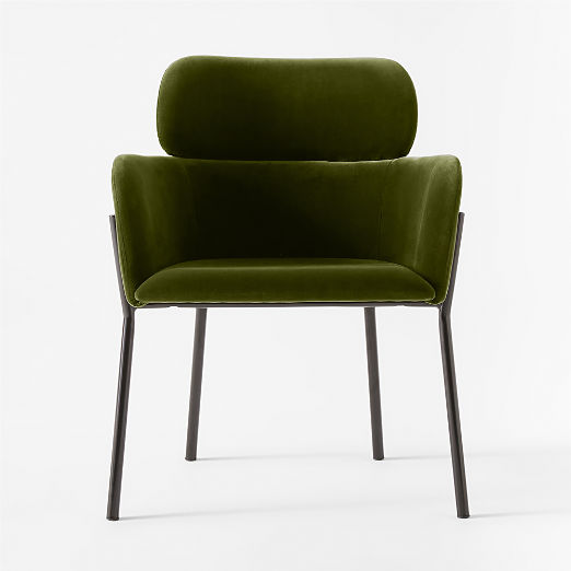 Azalea Green Velvet Dining Chair