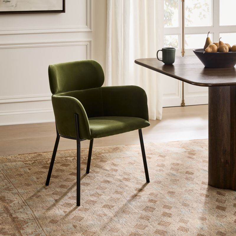 Azalea Green Velvet Dining Chair Set of 4 - image 8 of 11