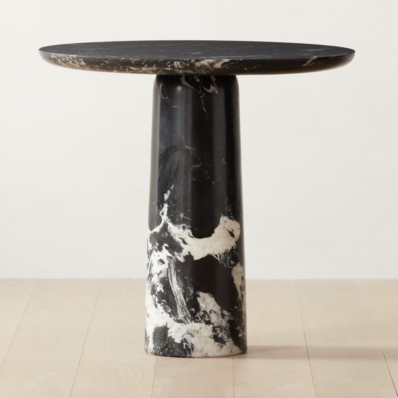 Babylon Black Marble Dining Table + Reviews | CB2