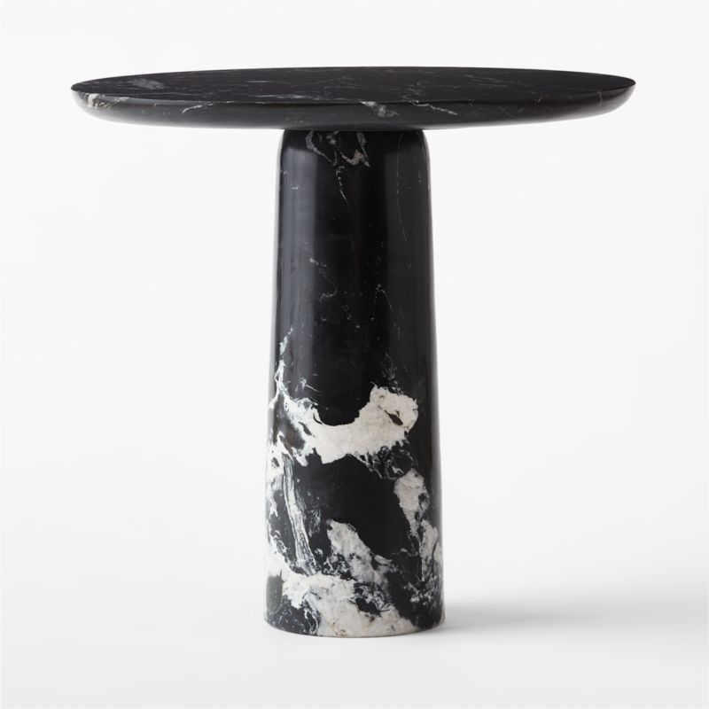 Babylon 30" Round Black Marble Bistro Table - image 7 of 14