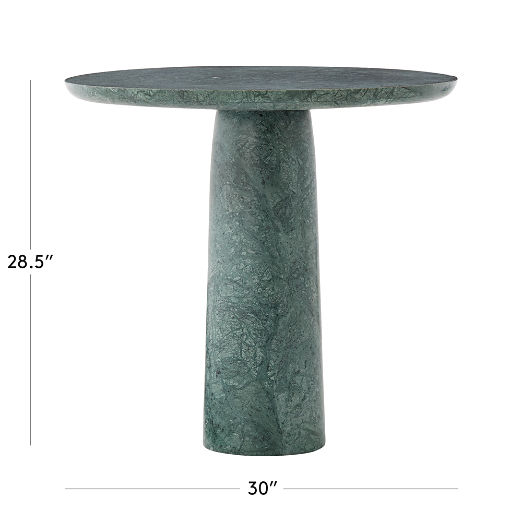 Babylon 30" Round Green Marble Bistro Table