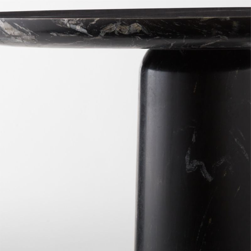 Babylon 30" Round Black Marble Bistro Table - image 11 of 14