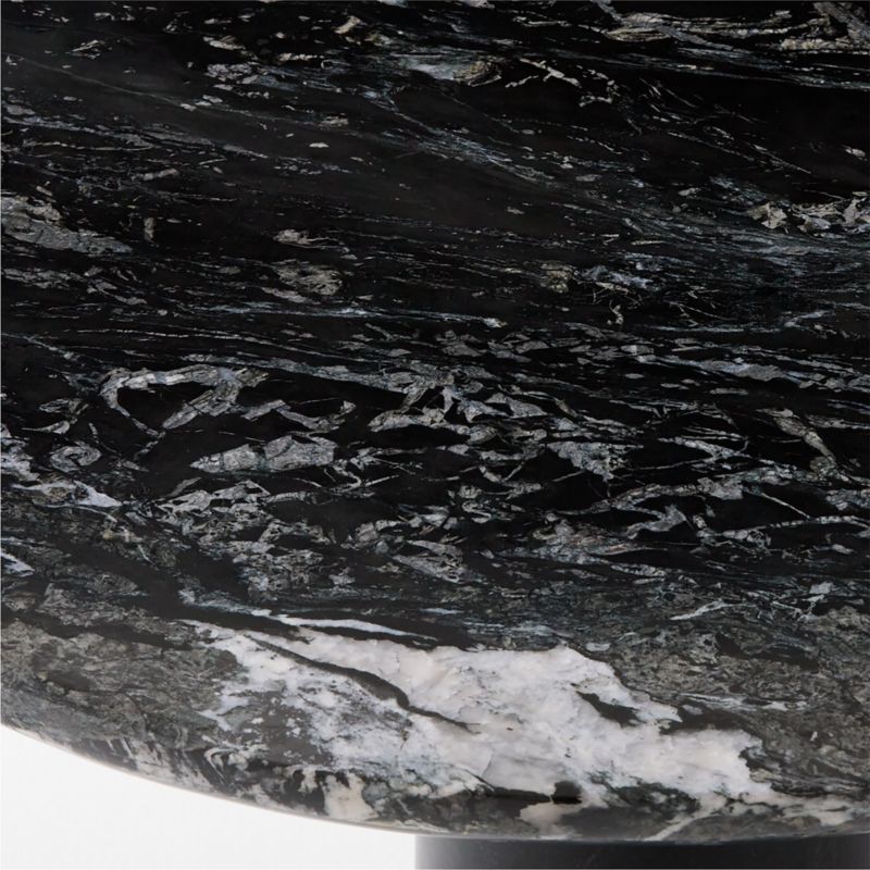 Babylon 30" Round Black Marble Bistro Table - image 9 of 14